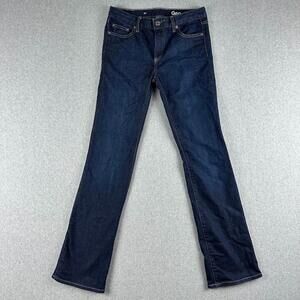 Gap Jeans Women's 27 R Dark Wash Straight Leg Boot Cut Western 30x32 Denim Rodeo